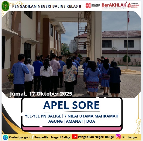 KEGIATAN APEL SORE